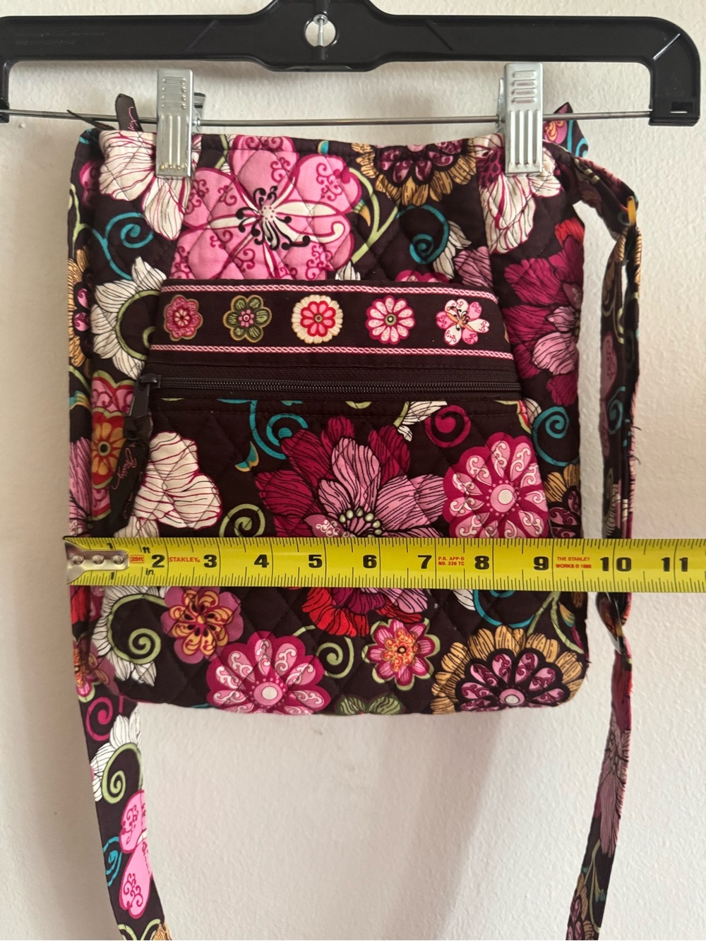Vera Bradley Mod Floral Pink Quilted Crossbody Bag - Retired Pattern 2007 - Picture 2 of 5